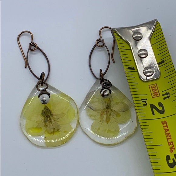 OOAK Endless summer floral earrings lightweight - Picture 4 of 6